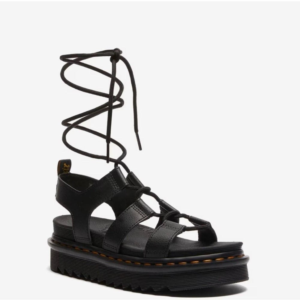 NWOT Dr Martens Nartilla Black Gladiator Sandals